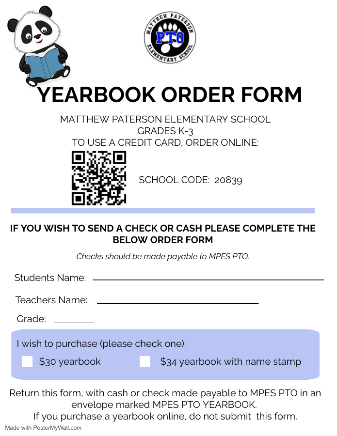 Yearbook form