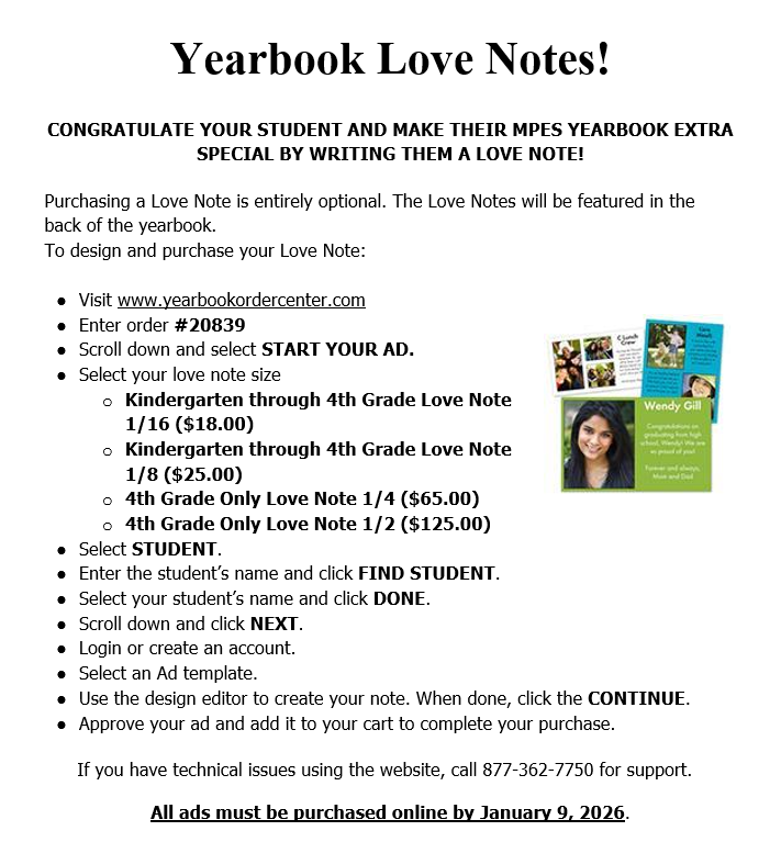 DEADLINE EXTENDED!  SUBMIT YOUR LOVE NOTES BEFORE IT'S TOO LATE!!